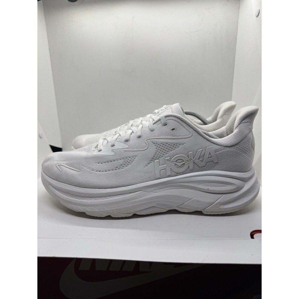 Hoka One One Clifton 12D White Shoes Sneakers 1162030 WWH Running